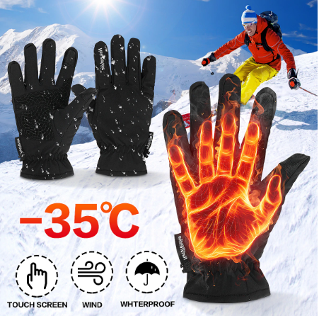 heated Waterproof Gloves & Touch Screen mobile