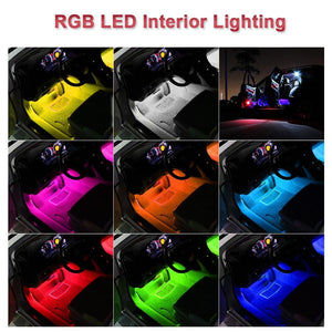 Car Interior LED Atmosphere Lights 4Pcs