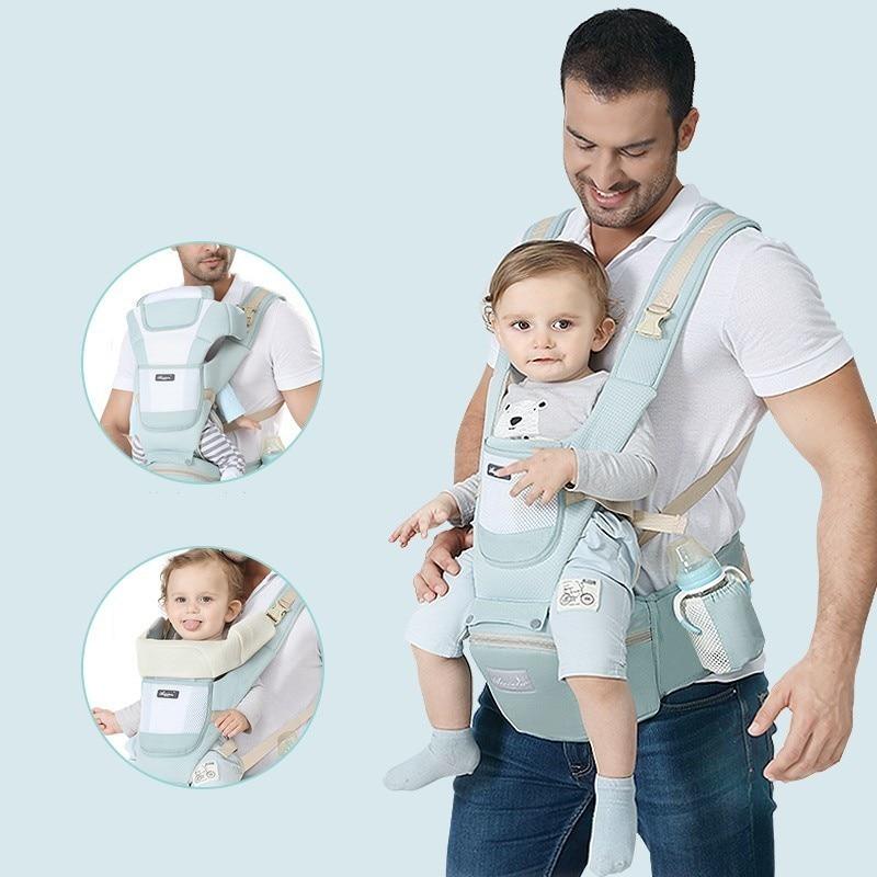 Baby Carrier Infant Kids Backpack Hipseat Sling Front Facing Kangaroo Baby Wrap for Baby Up to 36 months